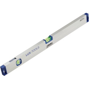 Livella a bolla LUX Comfort, 100 cm, con fiala orizzontale e verticale per misurazioni precise.