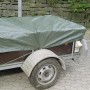 Telone verde LUX (2x3m) protegge il rimorchio da sporco e umidità.