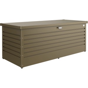 Biohort Box da giardino 180 in bronzo metallizzato: Box universale in acciaio per giardino e terrazza.