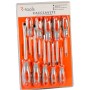 Set di cacciaviti t.b.t., 10 pezzi, varie misure e tipi.