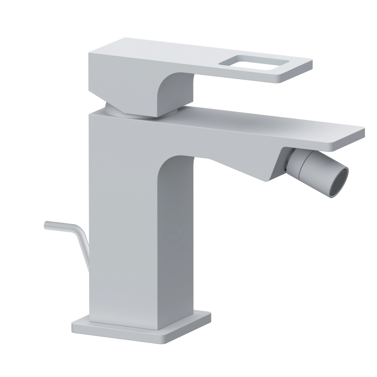 Rubinetto Bidet Essebagno Full Bianco - Design Minimalista, Finitura Oro Spazzolato, Aeratore Anticalcare | Altezza 16.7 Cm