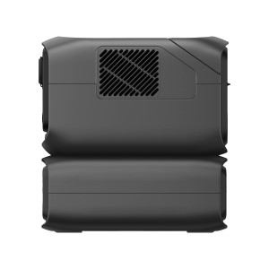 Ecoflow River 3 Max Power Station, 572 Wh, con batteria di espansione nera.