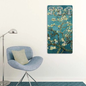 t.b.t. Appendiabiti da parete con motivo di fiori di ciliegio.