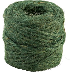 Rotolo di spago di iuta verde, 30 m, per giardinaggio e decorazioni.
