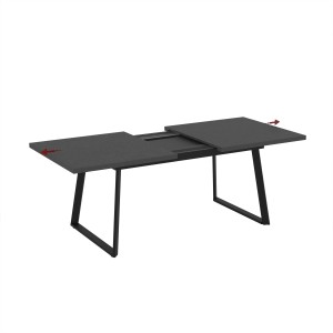 Tavolo allungabile da pranzo Lavinya ossido 170x90x75 cm