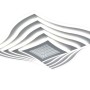 Plafoniere LED moderna t.b.t. con design curvo per montaggio a soffitto.