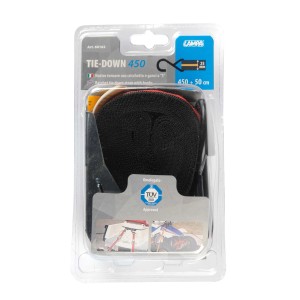 t.b.t. Cinghia di fissaggio 450 con ganci per trasporto sicuro.