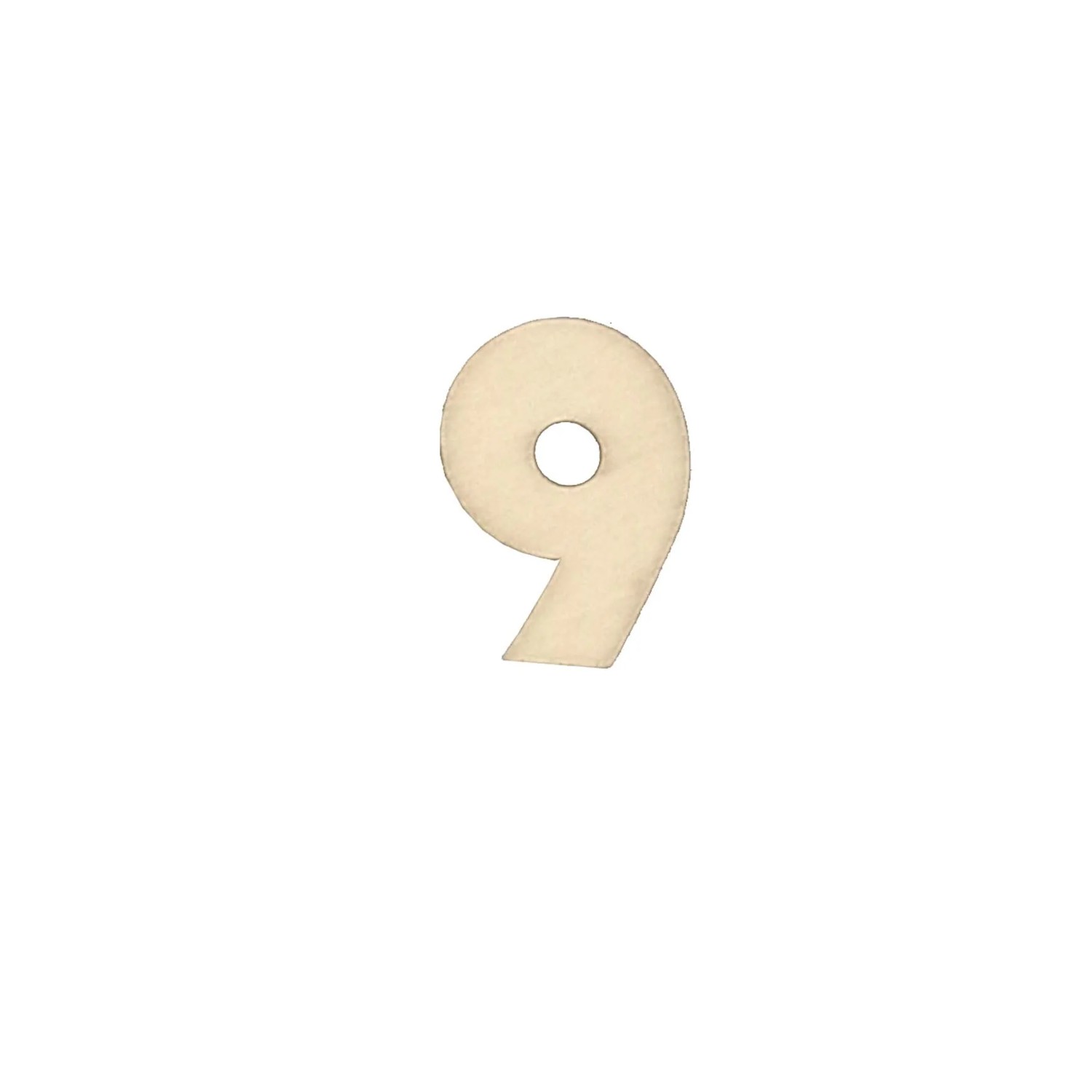 Numero 9 decorativo in legno 4 cm acquista da OBI