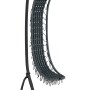 Sedia sospesa pieghevole Cupertino con struttura in acciaio antracite per il giardino.