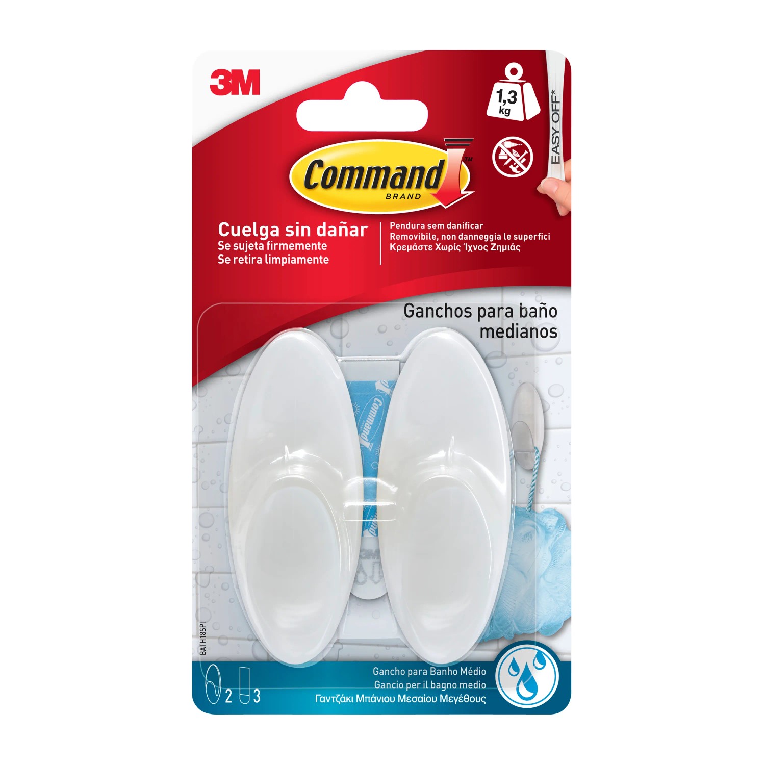 30 Ganci Adesivi Command Per Tende In Plastica, Forma Floreale Bianca, 2,8x1,9 Cm, Per Cucina, Parete, Decorazioni Leggere - 6