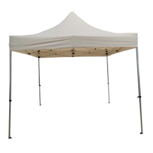 Gazebo pieghevole alluminio e poliestere 3x6 m Ecrù