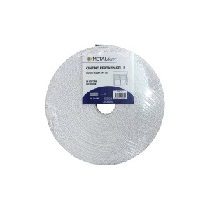 Cintino per tapparelle avvolto, color argento.