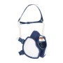 Maschera 3M 4251+ A1P2, respiratore blu scuro per verniciatura a spruzzo.