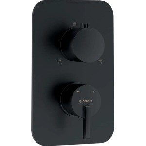 Piastra esterna per box miscelatore Idrostile serie Limonar nero opaco