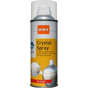 OBI Crystal Spray, vernice spray per interni ed esterni. Finitura brillante.