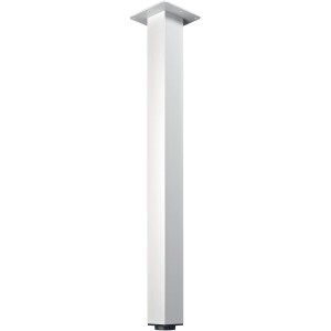 Gamba per tavolo Hettich bianca, 60x60x700 mm, con piastra di montaggio.