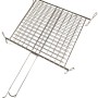 Griglia quadrata con manico, accessorio per barbecue.