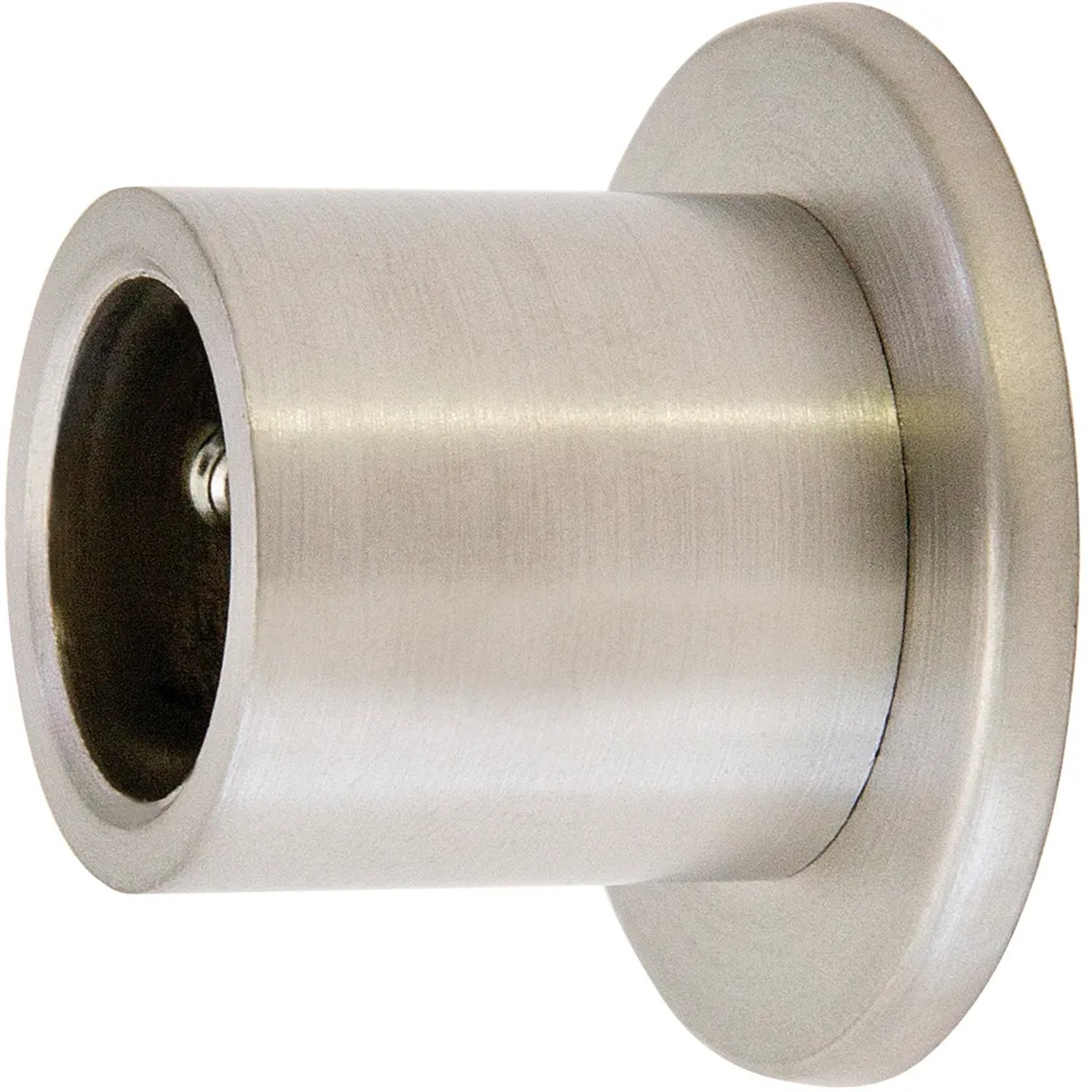 Staffa a muro Mydeco per bastone per tende, effetto acciaio inox, diametro 1,6 cm.