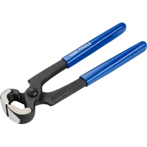 Pinza per bordi LUX 180 mm Comfort con manici isolati blu.