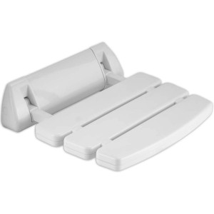 Sedile - sgabello per doccia pieghevole bianco 35,5 x 10,2 cm