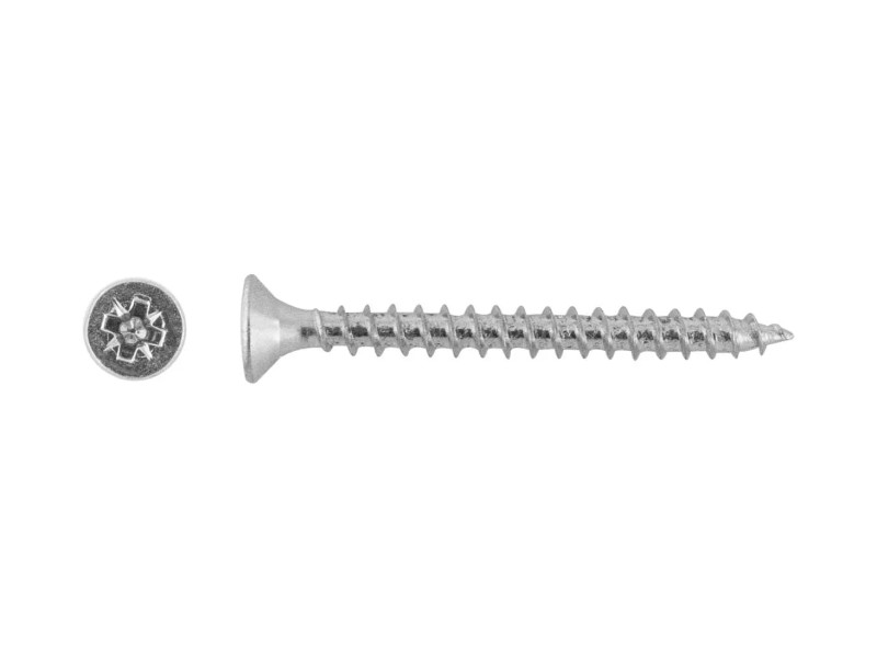 SPAX - Viti Per Legno In Acciaio Inossidabile, Testa Piatta T-STAR Plus, 8x120mm (50pz), A2, Interamente Filettate