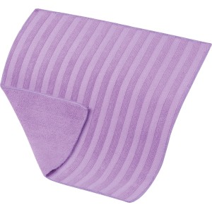 Panno multiuso Vileda in microfibra 2in1, viola, con due lati diversi per pulizia e brillantezza.