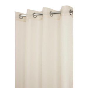 Tenda in tessuto beige t.b.t. con occhielli per interni.