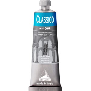 Tubo di colore ad olio Maimeri Classico, tonalità ciano. Ideale per artisti e hobbisti.