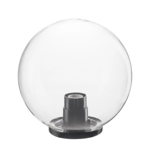 Globo in vetro trasparente per lampada da esterno, Applique da esterno.