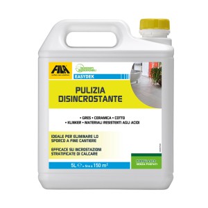 Detergente per piastrelle, ceramica e clinker in tanica da 5L. Ideale per rimuovere il calcare.