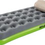 Materasso ad aria Pavillo con cuscino, grigio/verde, ideale per campeggio e outdoor. Letto gonfiabile per ospiti con superficie floccata.