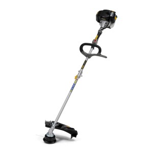 Decespugliatore a benzina Alpina ABR 26 J con albero divisibile e tracolla.