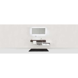 Tappeto da bagno antiscivolo Arson 50x80 cm antracite