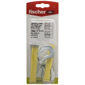 Fischer Tasselli tasselli con ganci, adatti per muratura.