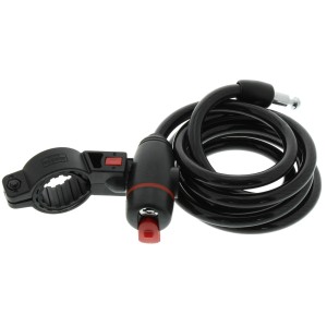 Lucchetto a spirale Burg Wächter 1360, 180cm, con supporto per biciclette.