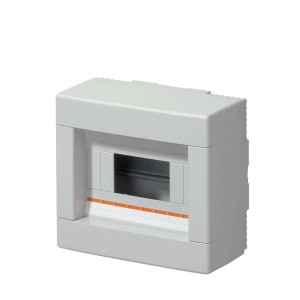 Centralino da parete senza portella 8 moduli IP40 grigio