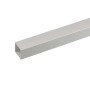 Profilo quadrato in alluminio argentato, 2x2x200 cm, anodizzato.