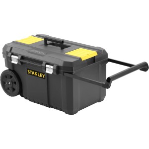 Cassetta portautensili mobile Stanley Essential, 50L con ruote e manico telescopico.
