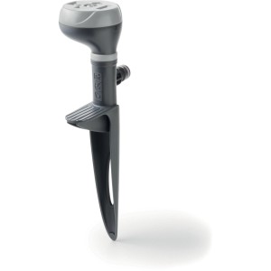 Irrigatore di superficie grigio t.b.t. per irrigazione di prati e giardini.