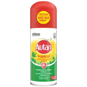 Autan Tropical spray antizanzare per la protezione da zanzare e insetti.