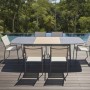 Sedia da giardino con braccioli in alluminio Lillà beige 6 pz_2