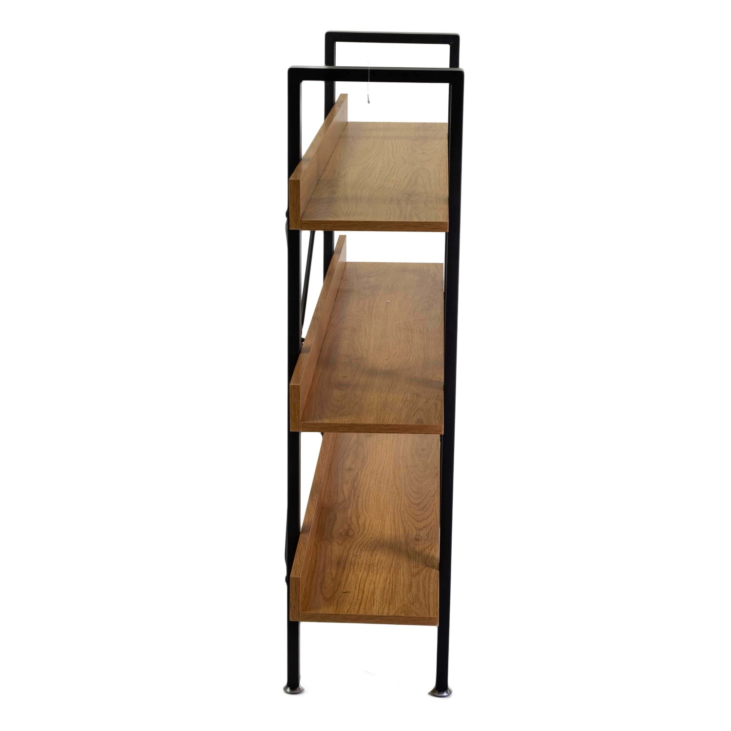 Scaffale in metallo e legno Achille 3 piani 120x28x108 cm_6