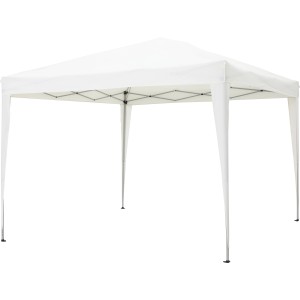 Gazebo pieghevole Papanoa color crema, 293x293 cm, con struttura in acciaio. Ideale per giardino e outdoor.