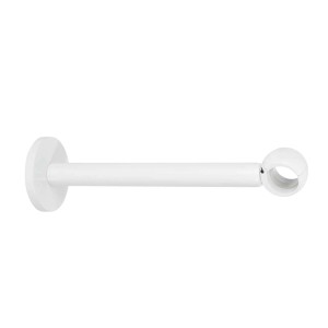 Supporto per bastone per tende bianco t.b.t. per bastoni per tende Scorritenda in Kit.