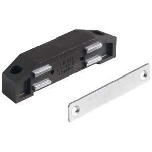 Fermaglio magnetico Hettich marrone con contropiastra per accessori per mobili, forza di tenuta 10 kg.