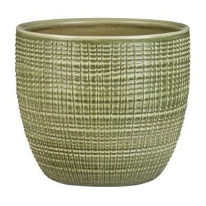 Scheurich vaso decorativo 866, Ø 19 cm, Menta. Vaso in ceramica con texture per interni.