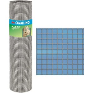 t.b.t. Rete metallica in rotolo e dettaglio della struttura a maglie.