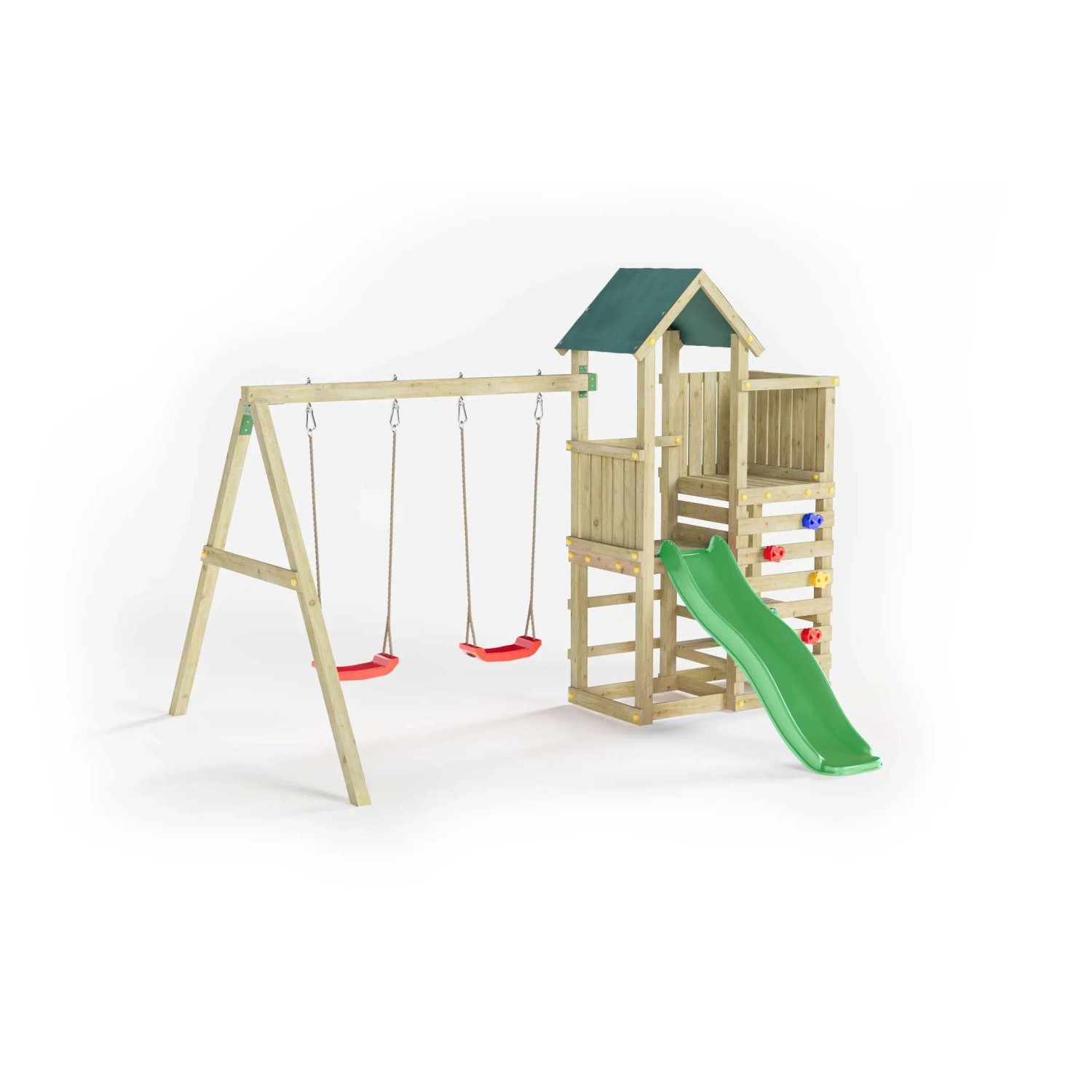 Gioco da giardino Chester con scivolo e altalene 308x335xh245 cm_2