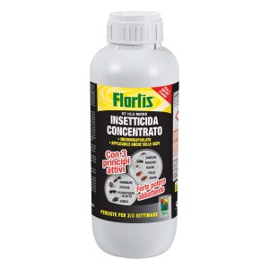 Antizanzare Flortis insetticida concentrato per il controllo dei parassiti in giardino.
