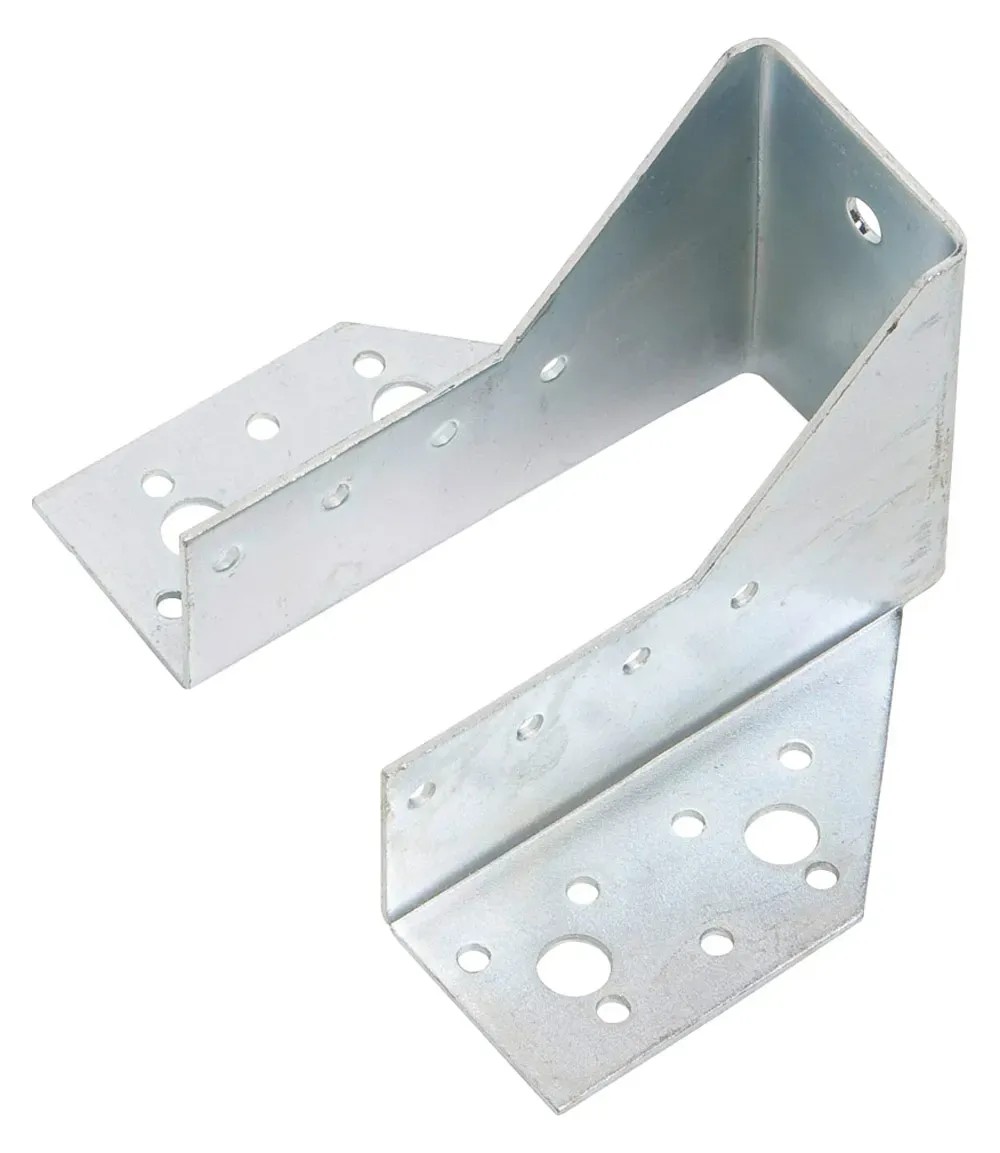 Staffa In Acciaio Zincato Per Travi Legno Inclinate 80x80x85mm - Fissaggio Sicuro Per Legno - Foto 8